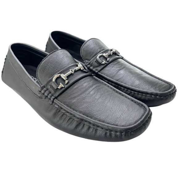 Guess Other - Guess Adlers Driving Loafer Moccasin Mens Shoe Size 10.5 Black VEGAN Leather EUC